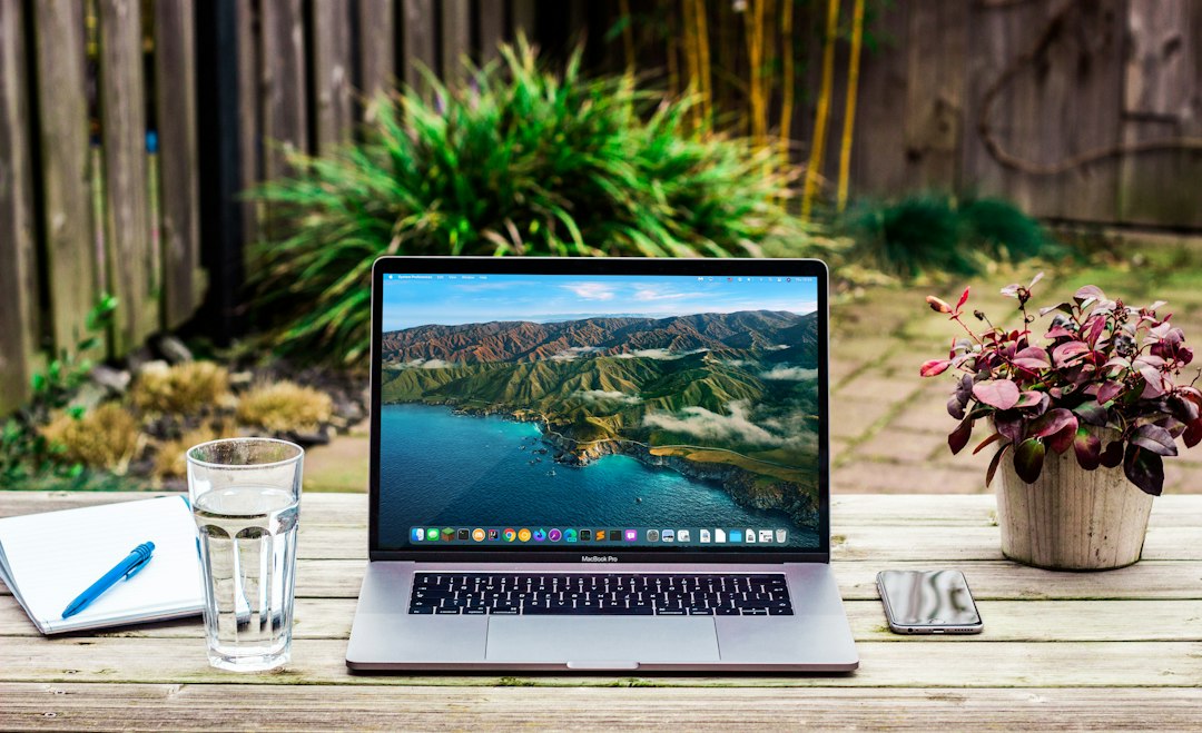 Laptop workspace illustrating an out-of-state Omaha home search