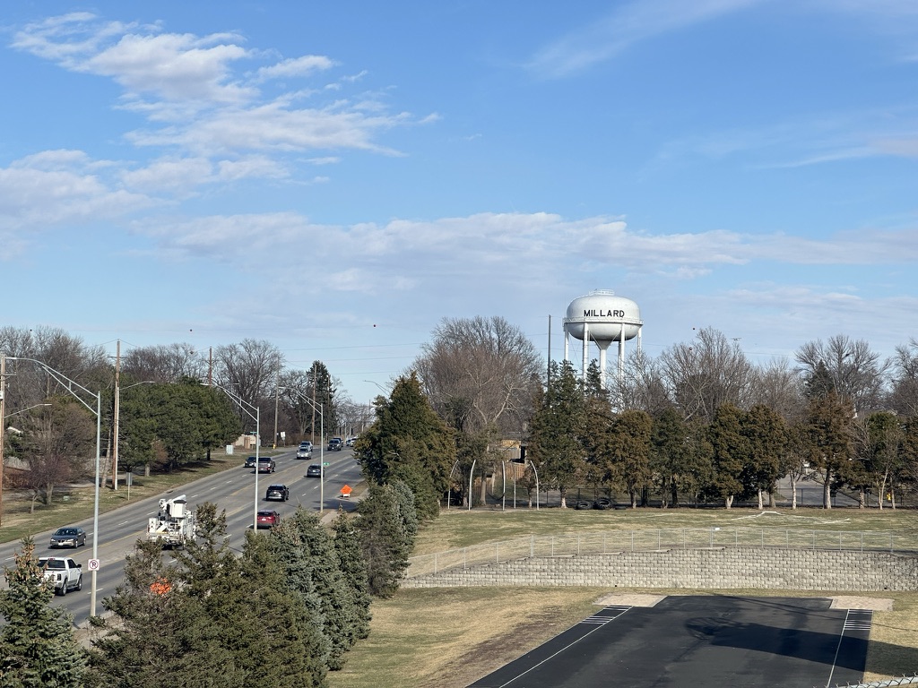 Millard water tower in Omaha, Nebraska